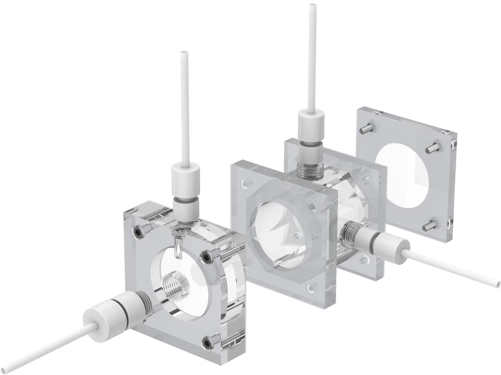 Zn-1 Metal-Air Battery Test Cell — Assembly view